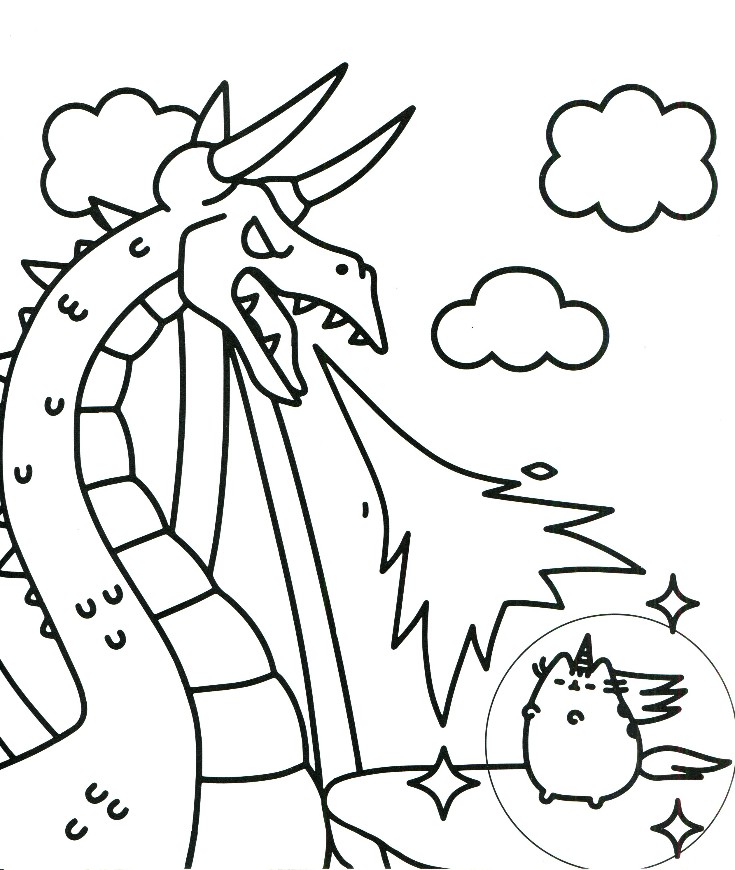 2520x2981 Cute Unicorn Coloring Pages To Print Fresh Kawaii Cat Unicorn