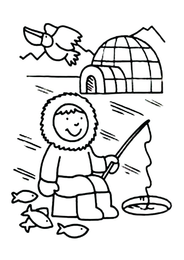 600x848 Eskimo Coloring Page Coloring Page Ride Kayak Coloring Page Free
