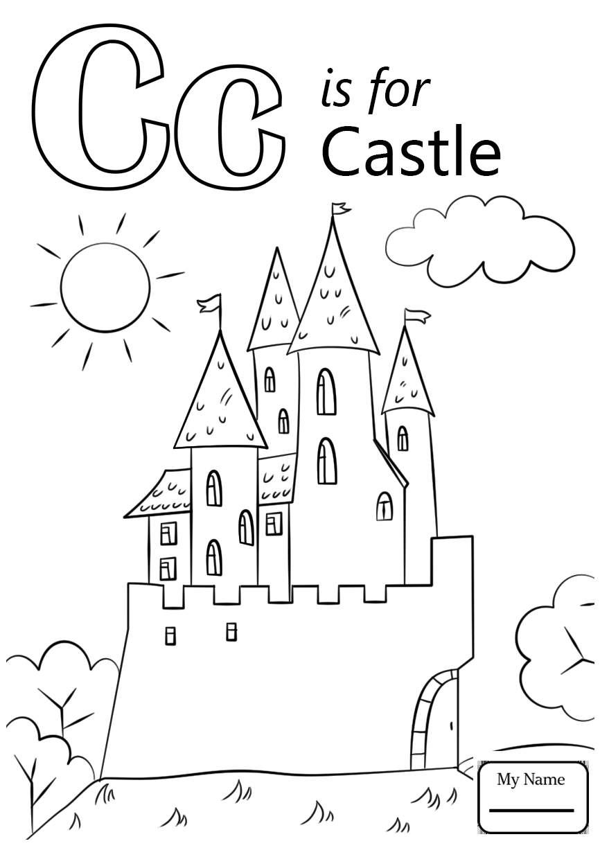 866x1224 C Coloring Pages Letter Is For Car Letters And Alphabet Throughout