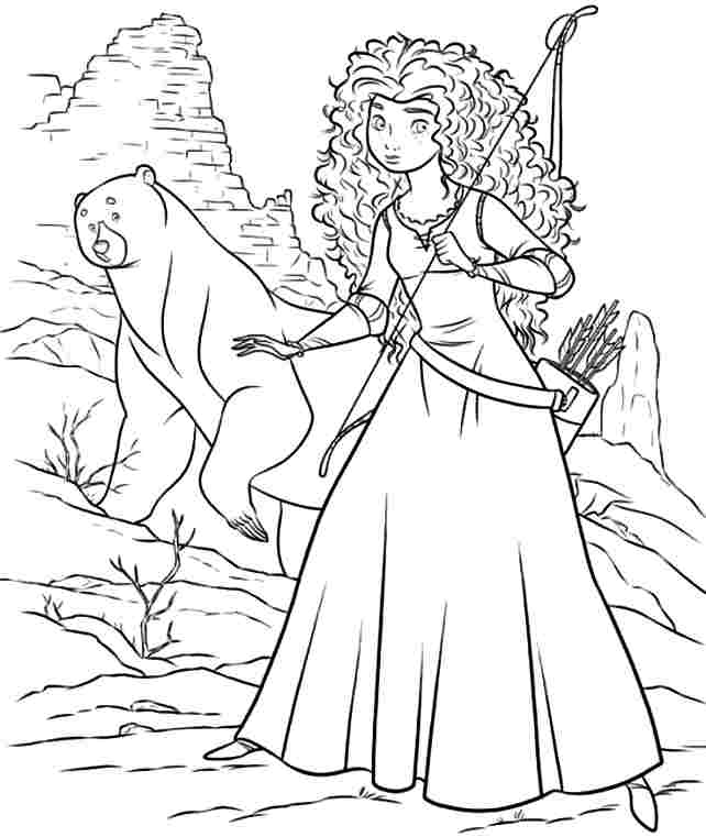 642x761 53 Coloring Pages Brave, 4 Best Images Of Disney Brave Printable