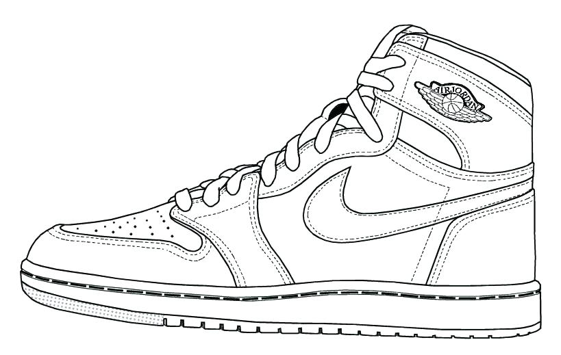 819x519 Shoes Coloring Page Basketball Color Pages Basketball Shoes