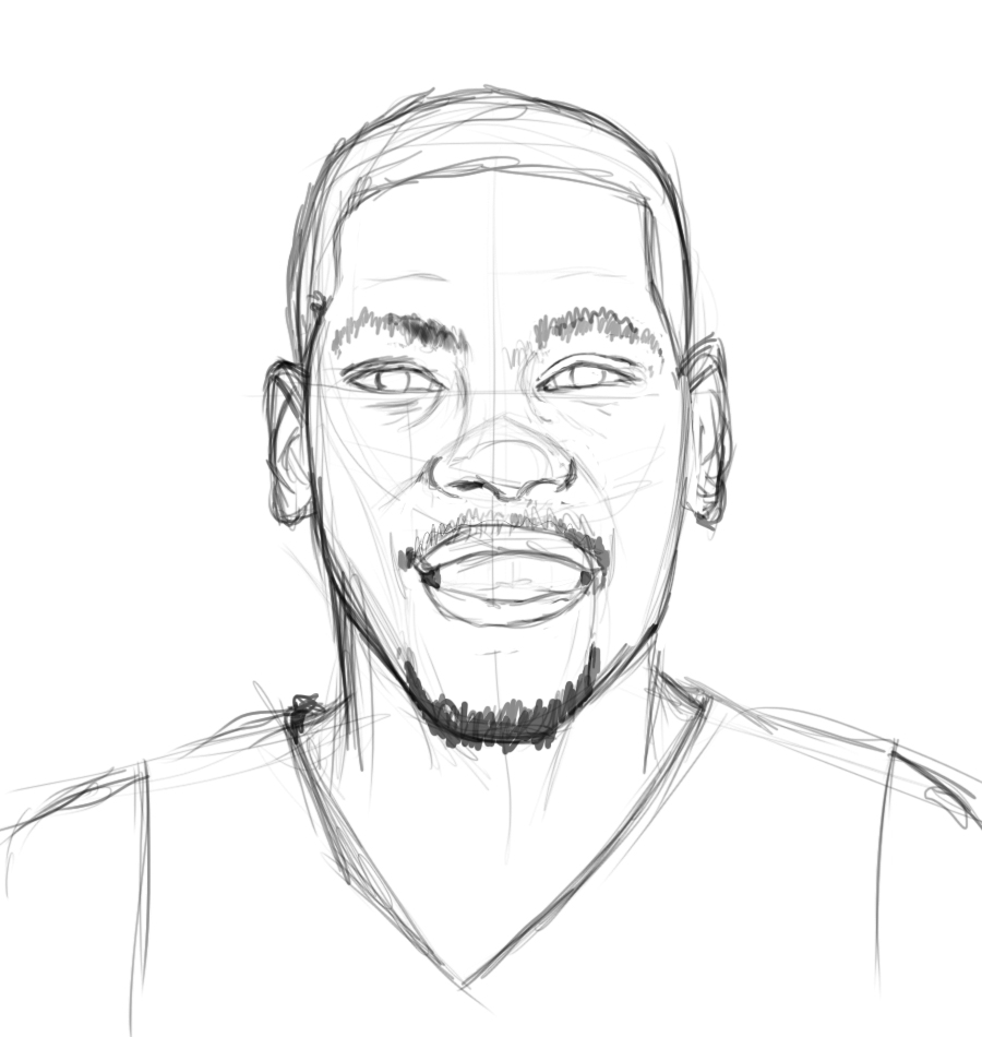 900x950 Kd Outline With Kevin Durant Coloring Pages
