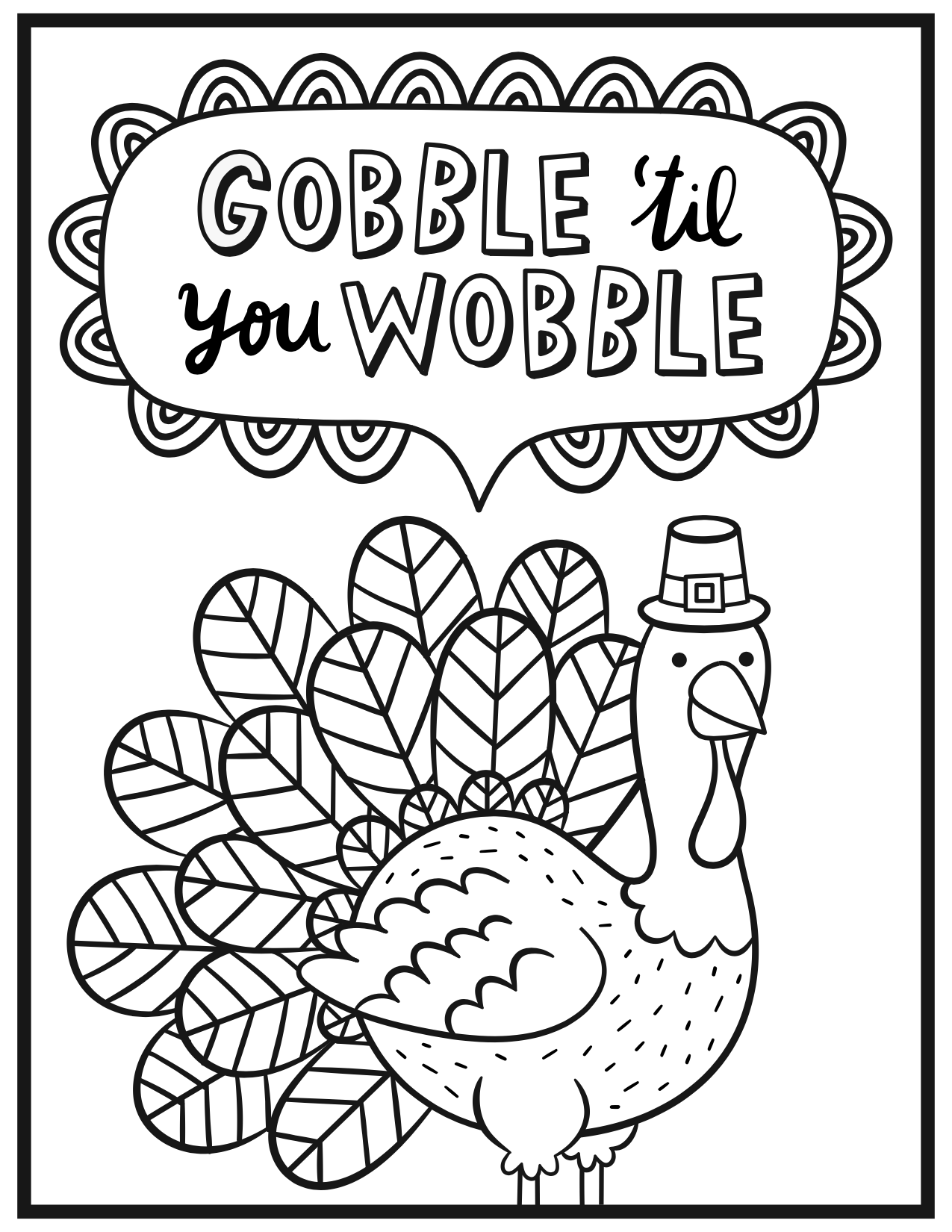 1275x1650 An Adult Coloring Page For Thanksgiving Kitchn