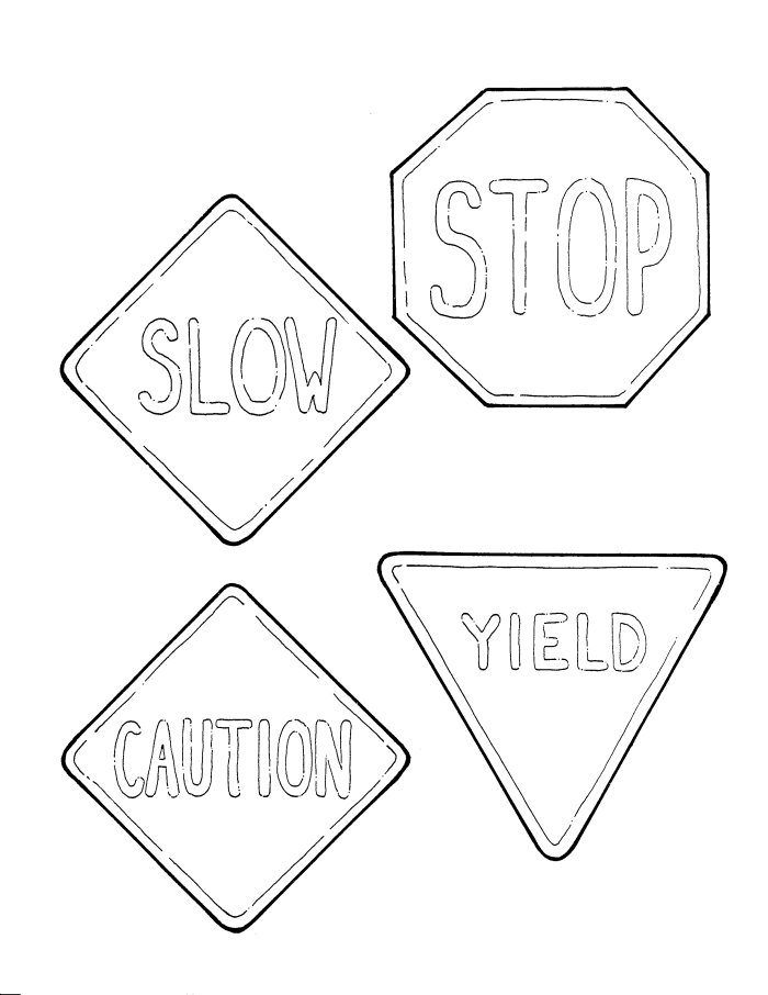 700x906 Road Sign Coloring Pages