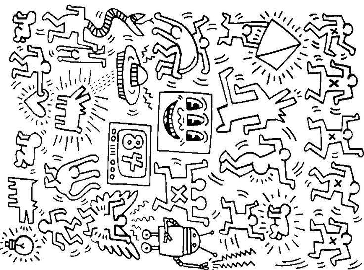 Keith Haring Coloring Pages