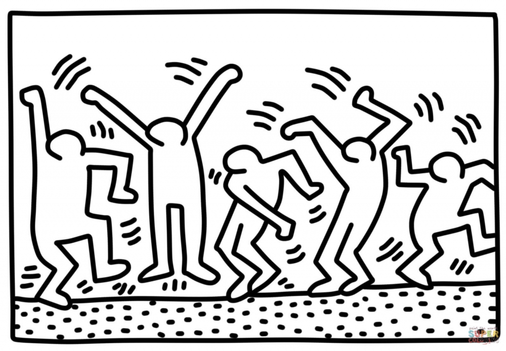 1024x712 Keith Haring Coloring Pages