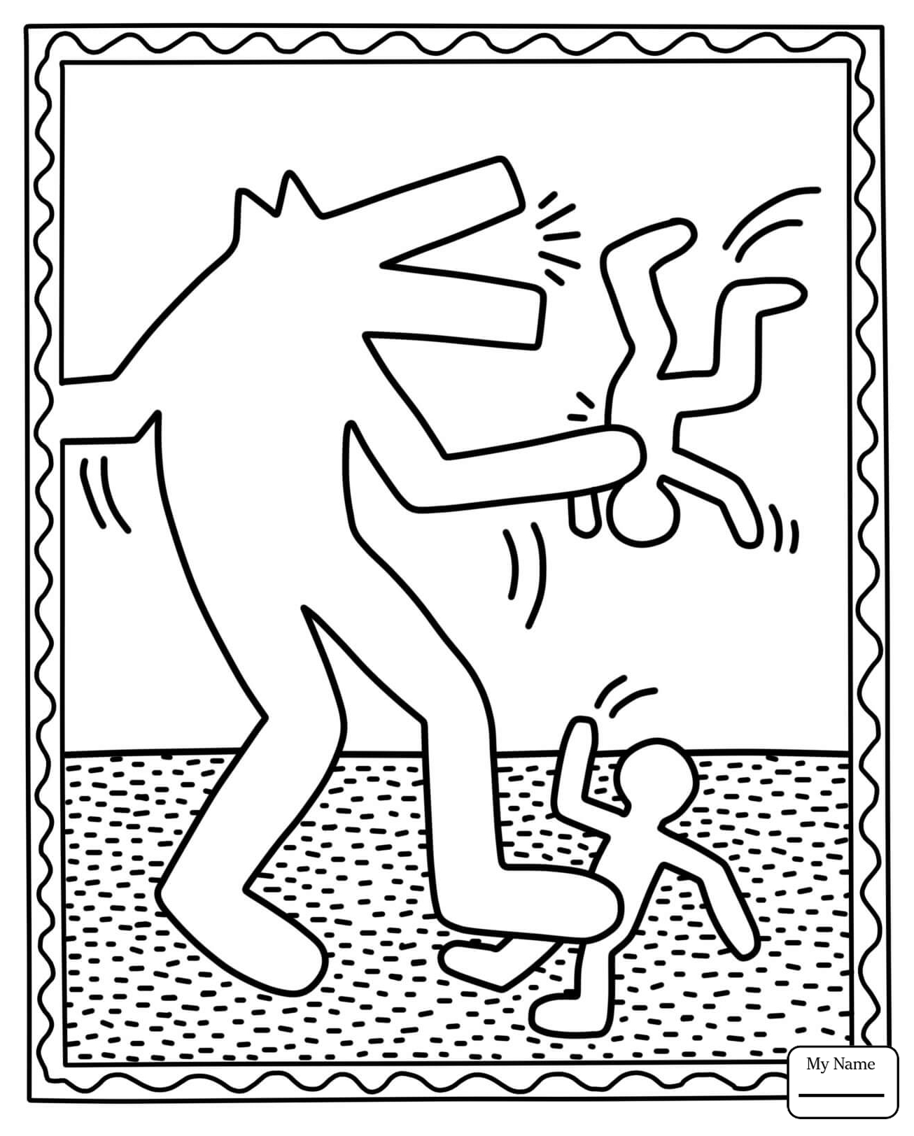 1306x1624 Arts Culture Pop Shop By Keith Haring Coloring Pages For Kids