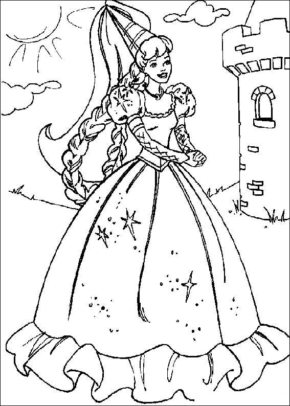 567x794 Barbie Dolls Coloring Sheets For Kids Girls