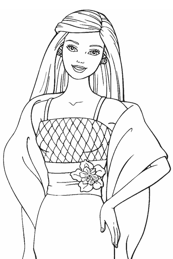 567x850 Barbie Coloring Pages Overview With Great Barbie Sheets