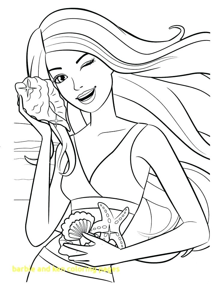 736x952 Coloring Barbie Doll Coloring Pictures And Ken Pages