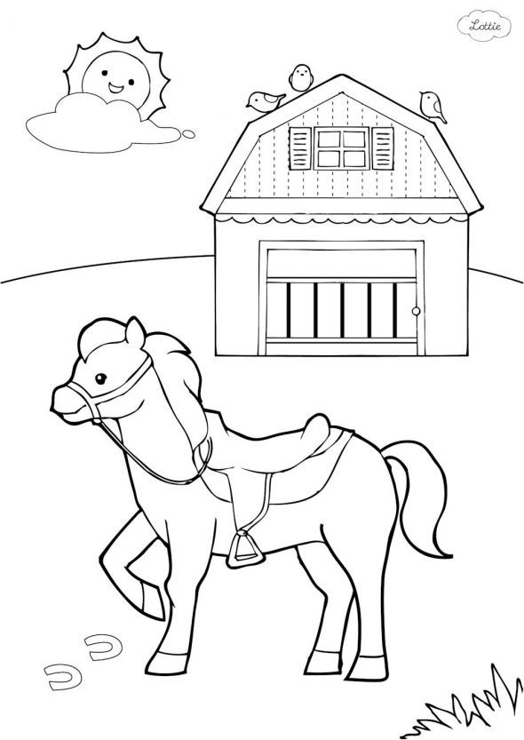 590x833 To Draw A Horse On A Birthday Cake