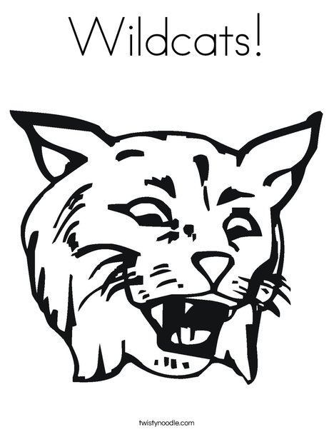 468x605 Wildcats Coloring Page