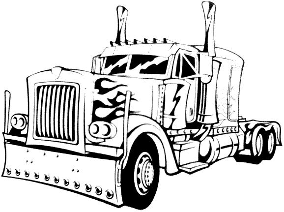 578x431 Free Coloring Pages Of Kenworth Semi Trucks 9516 Bestofcoloring