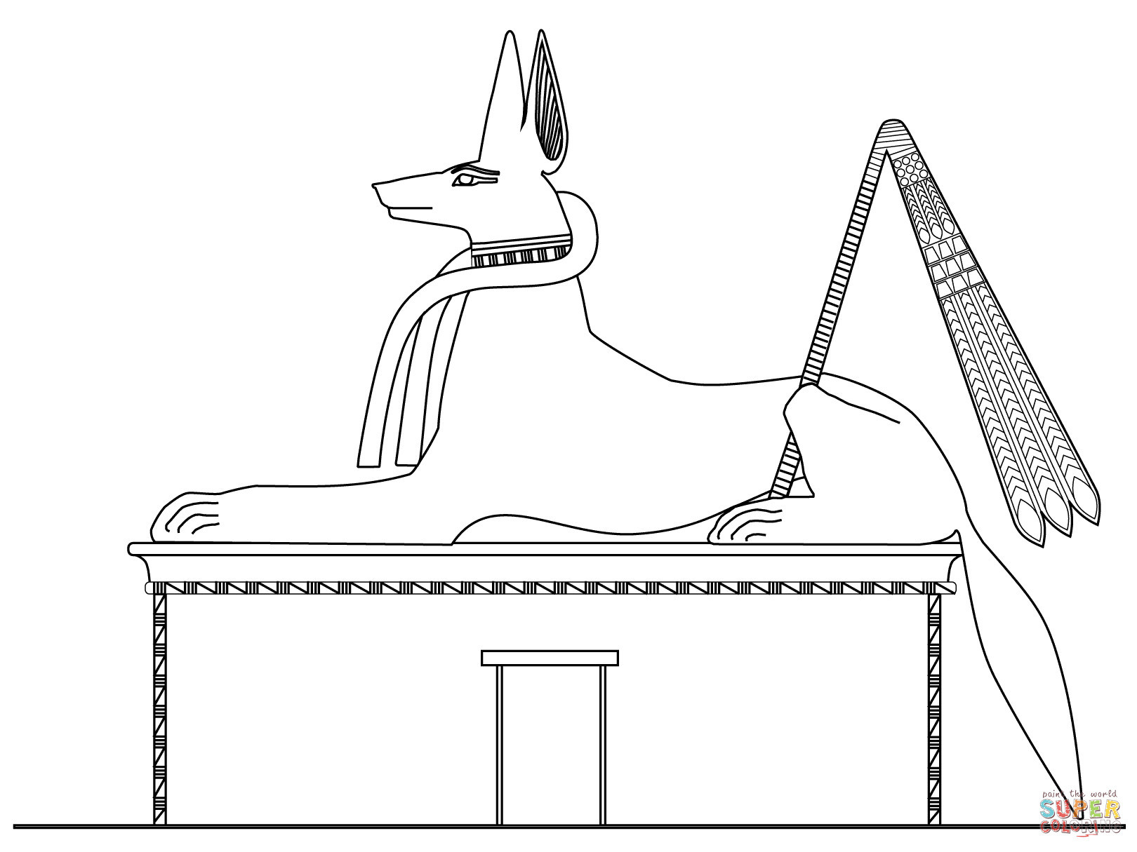 Kenya Flag Coloring Page