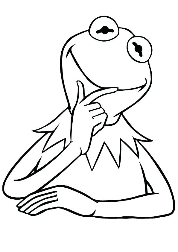 595x842 Kermit The Frog Coloring Pages The Frog Coloring Page Free Frog