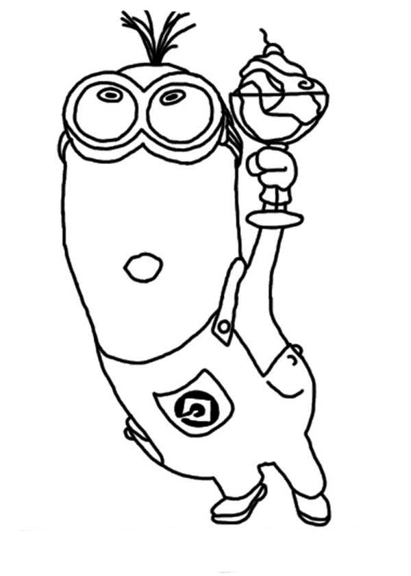 Kevin The Minion Coloring Pages