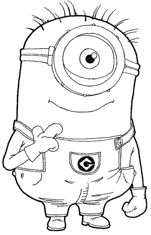 580x902 Despicable Me Coloring Pages1 Coloring Pages Adult