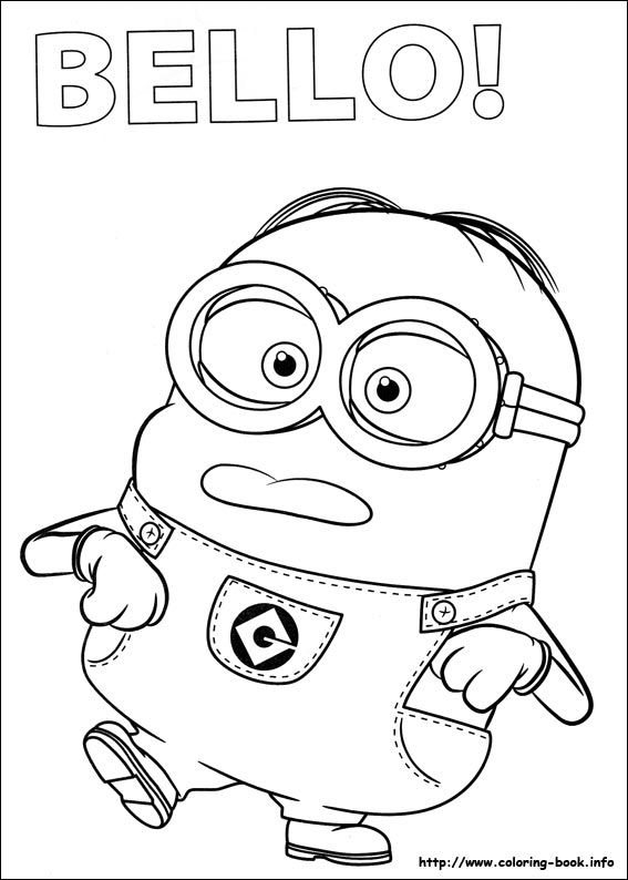 567x794 Nice Design Minion Coloring Pages To Print Bob Kevin Games