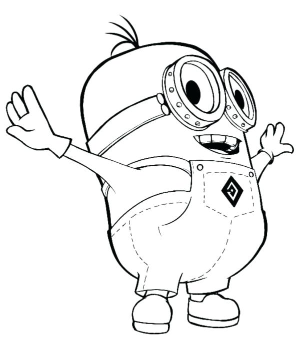 600x695 Despicable Me 2 Minions Coloring Page Kevin Bob And Stuart