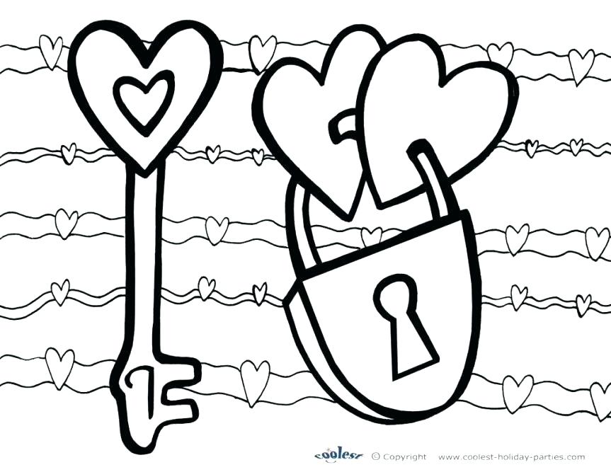 863x667 Key Coloring Page Key Coloring Page Printable Key And Lock
