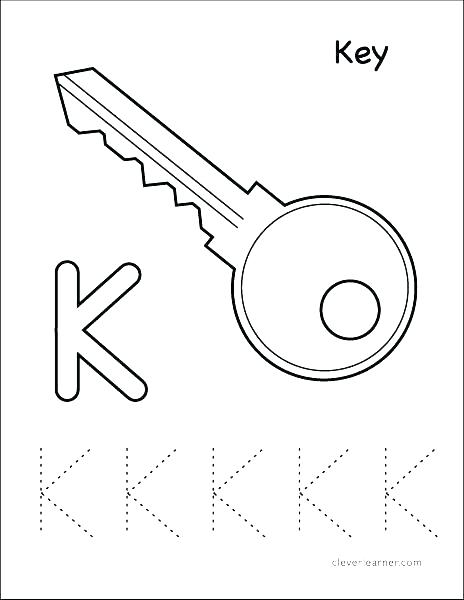 464x600 Key Coloring Page Key Coloring Page Key Coloring Page Letter K