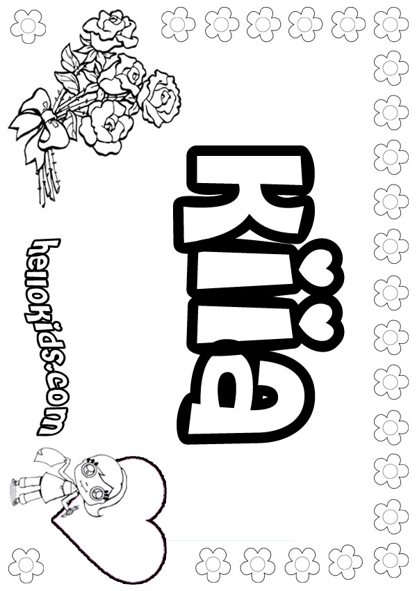 600x849 Kiara Coloring Pages
