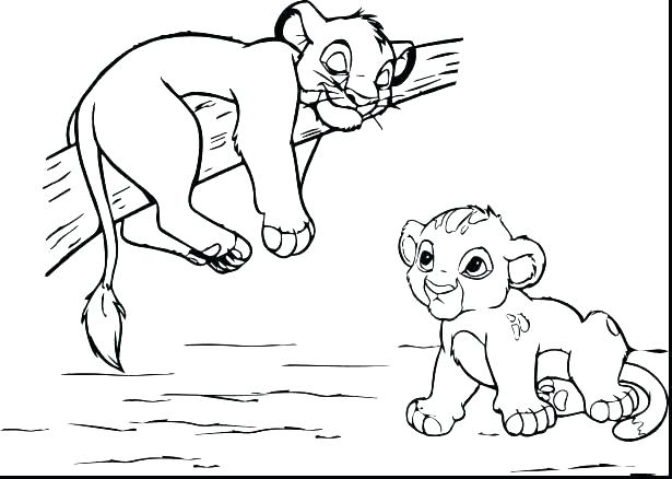 615x438 Lion King 2 Coloring Pages Lion King 2 Coloring Pages Kiara