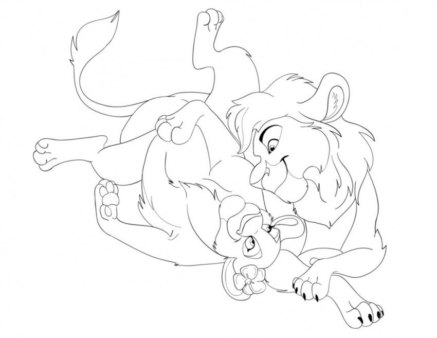 850x657 Lion King Kiara Coloring Pages
