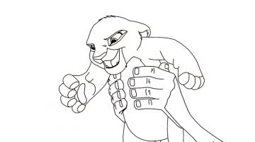 360x200 Lion King 2 Kiara Coloring Pages