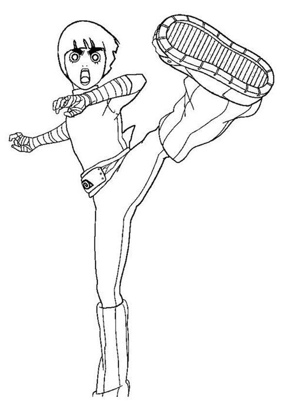 595x842 Naruto With Sasuke Anime Coloring Pages For Kids, Printable Free