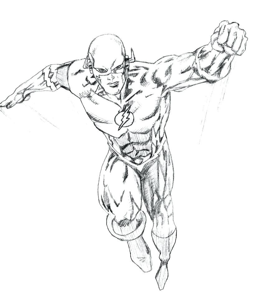 828x965 Kid Flash Coloring Page Fiscalreform Incredible