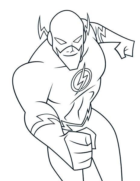464x600 Kid Flash Coloring Sheet Also Flash Coloring Pages Printable