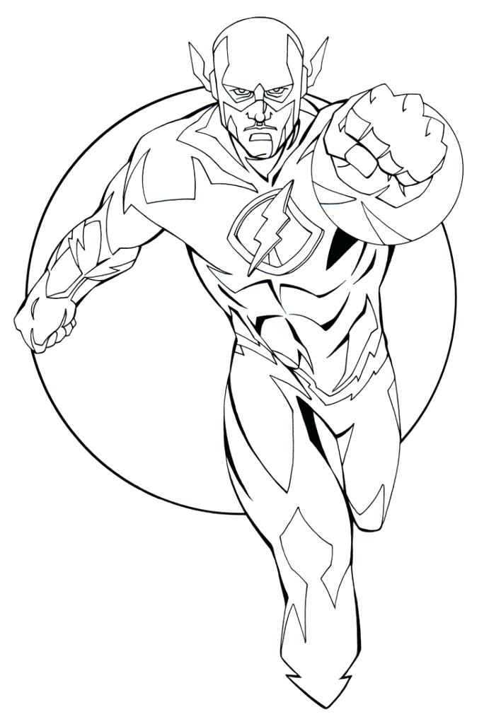 684x1024 Kid Flash Coloring Also Justice League Flash Coloring Pages 195