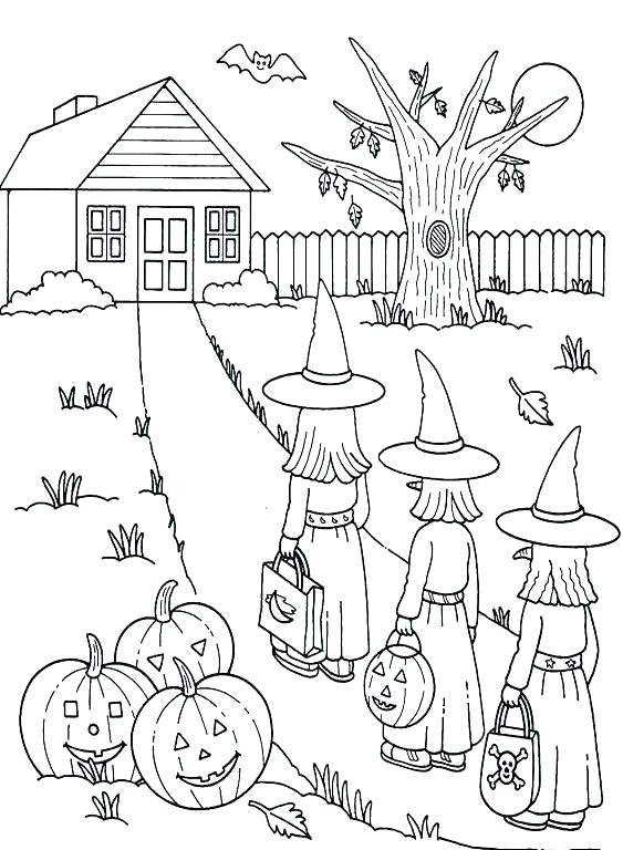 563x768 Halloween Coloring Pages For Children Kids Coloring Coloring Pages