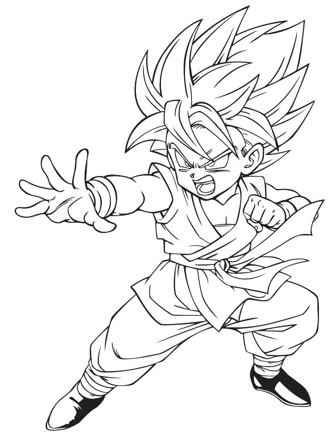 670x867 Kid Goku Coloring Pages Free Dragon Ball Z Coloring Pages For Kids