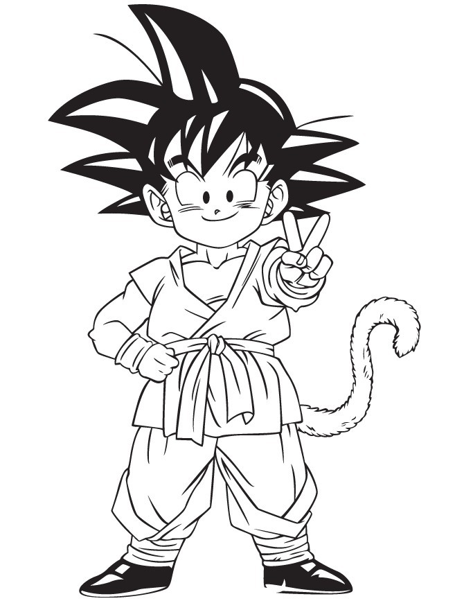 670x867 Dragon Ball Z Coloring Pages Free 2167 Cartoons Coloring