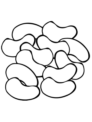 360x480 Bean Coloring Page Kidney Beans Coloring Page Free Printable