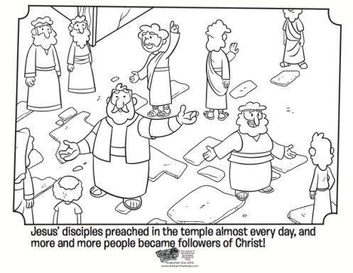 497x384 Kids Coloring Page From What's In The Bible Showing Peter