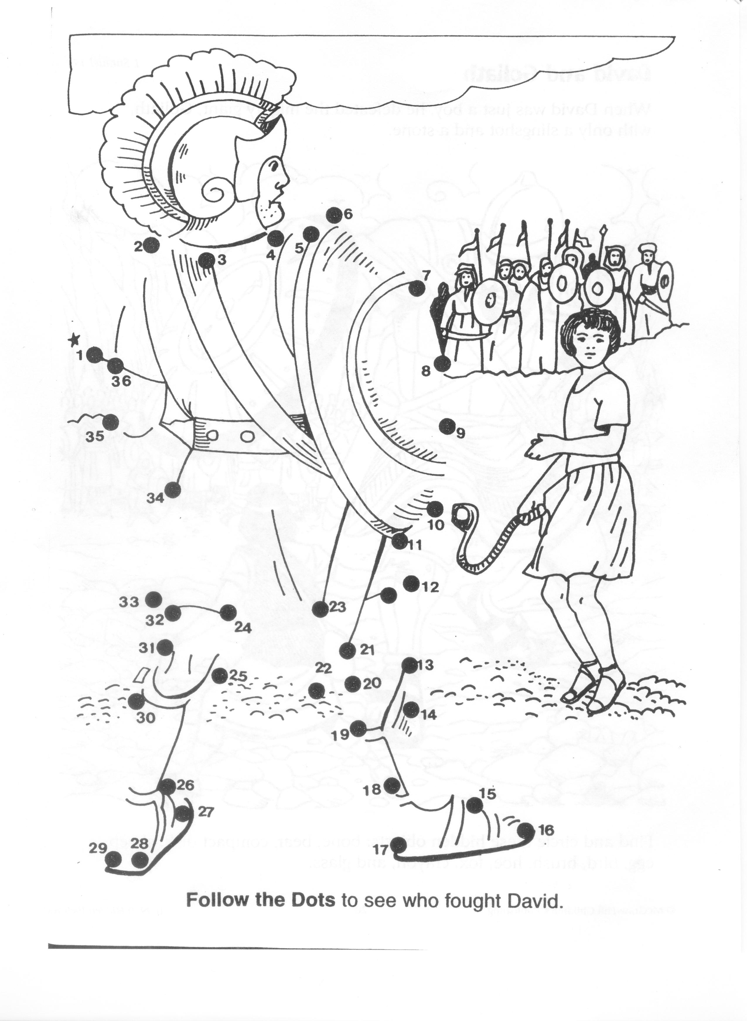 2550x3487 Wanted David And Goliath Coloring Page Pages K