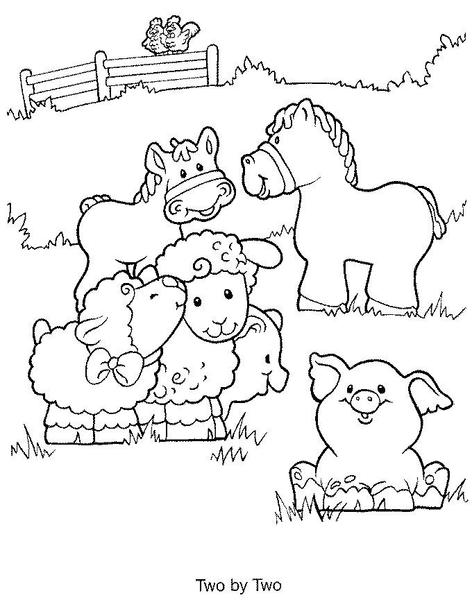 Kids Coloring Pages Farm Animals