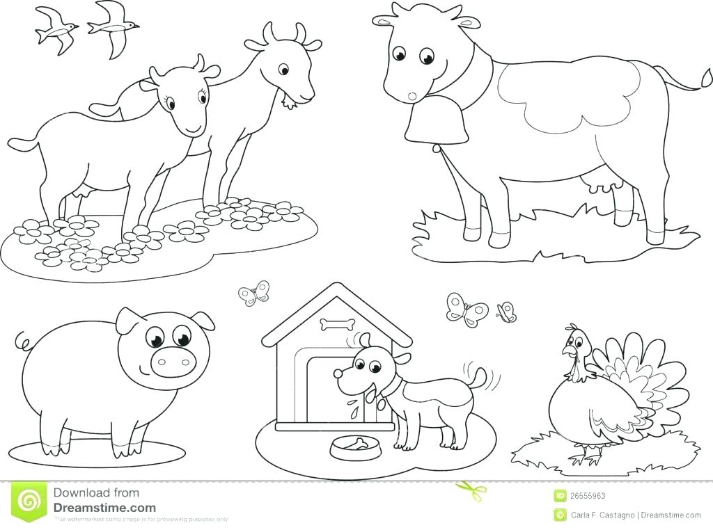 1024x762 Farm Coloring Pages Farm Animals Coloring Pages For Kids Printable