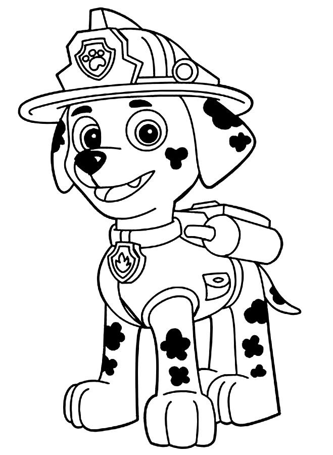 659x900 Tracker Paw Free Coloring Page Animals, Kids, Paw Patrol