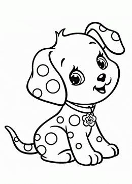 Kids Coloring Pages Puppies