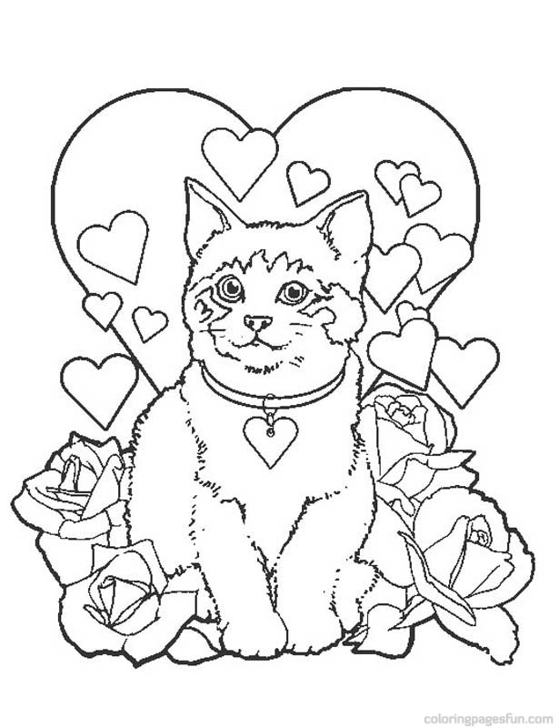 615x800 Coloring Pages Puppies And Kittens Many Interesting Cliparts
