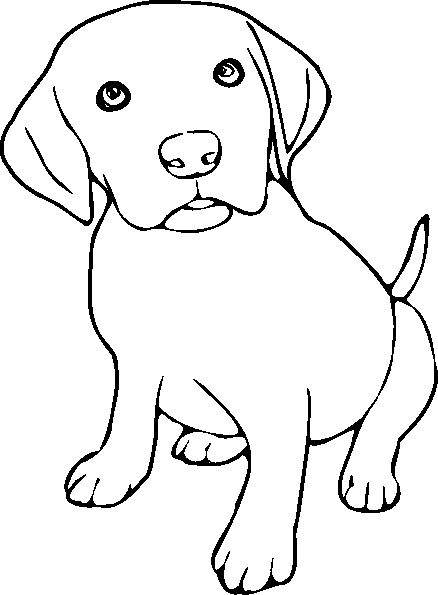 438x595 Puppy Coloring Pages