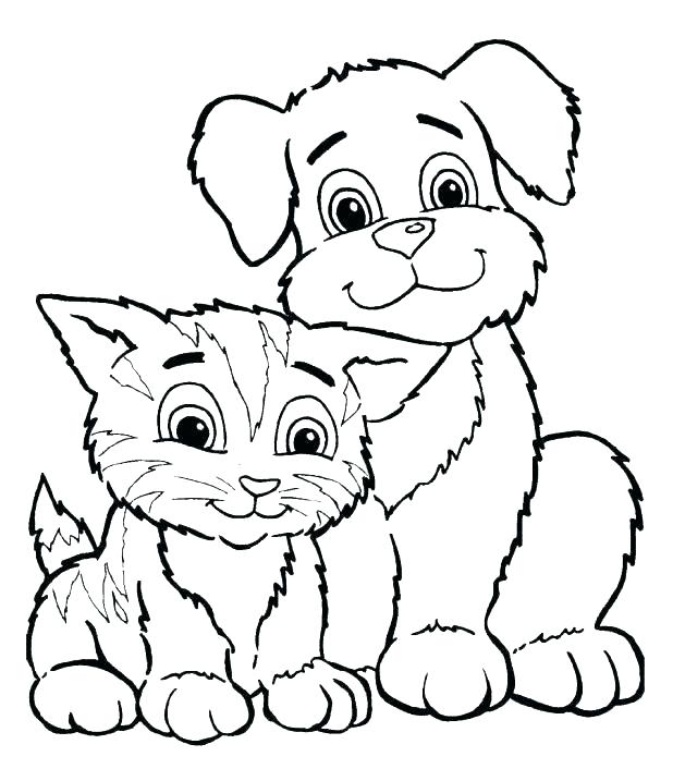618x717 Kitten Coloring Pages Printable