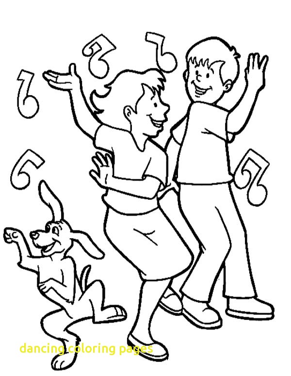 600x775 Dancing Coloring Pages With Dance Kids On Royalty Free Coloring