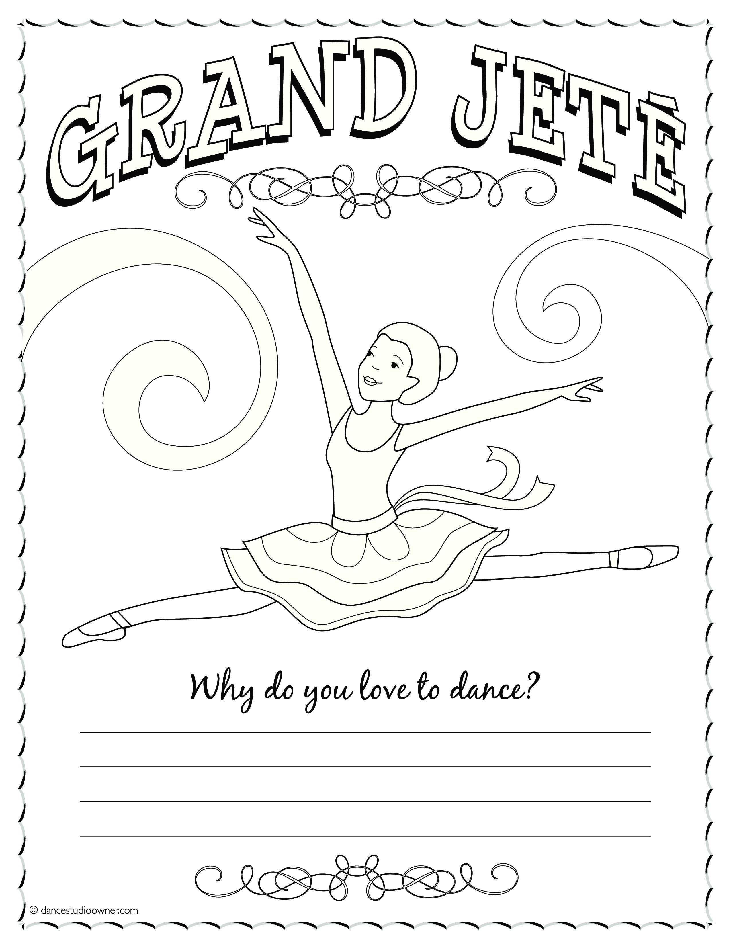 2550x3300 Ballerina Coloring Pages For Kids