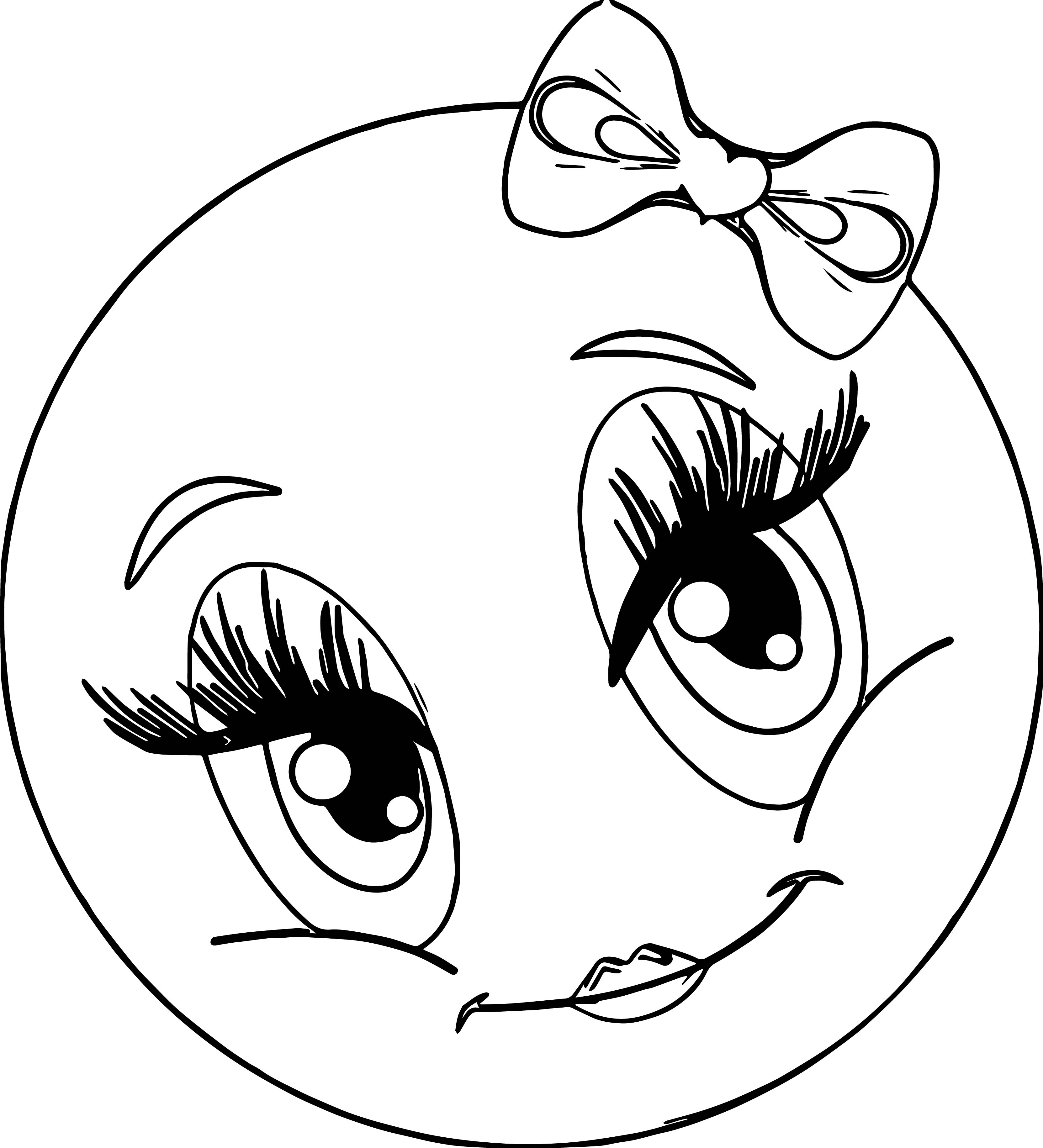 Kids Face Coloring Page