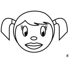 220x220 Girl Face Coloring Pages